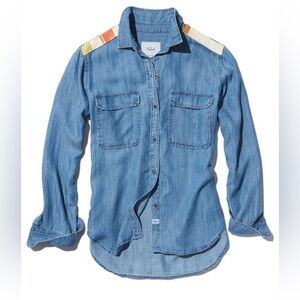RAILS Jimi Blue Denim Long Sleeve Button Down Shirt Size Small‎